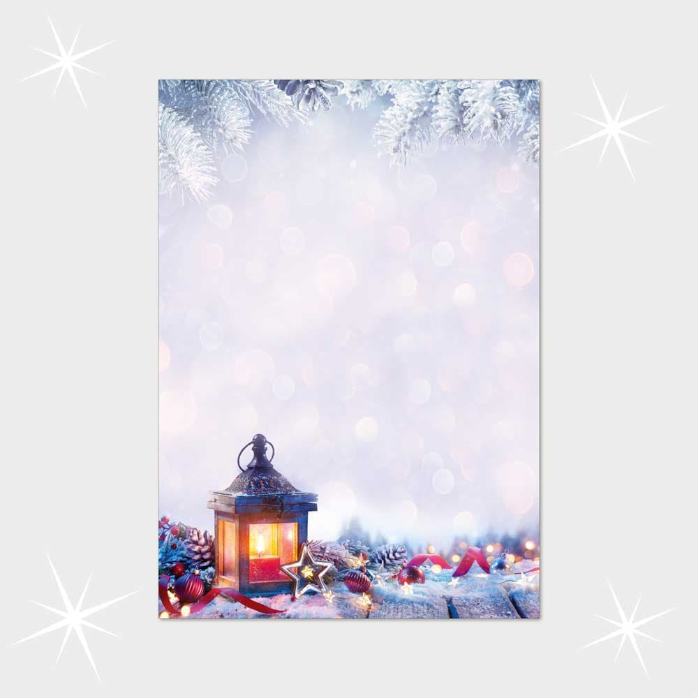 Weihnachtsbriefpapier DIN A4  21 x 29,7 cm