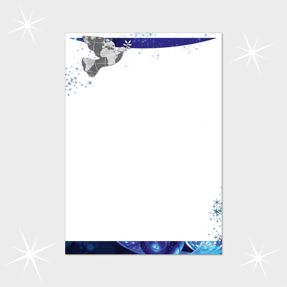 Weihnachtsbriefpapier DIN A4  21 x 29,7 cm