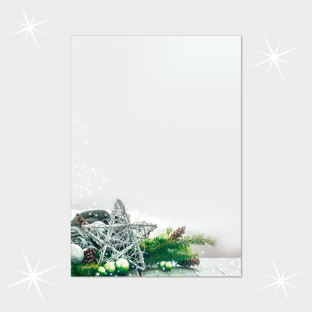 Weihnachtsbriefpapier DIN A4  21 x 29,7 cm