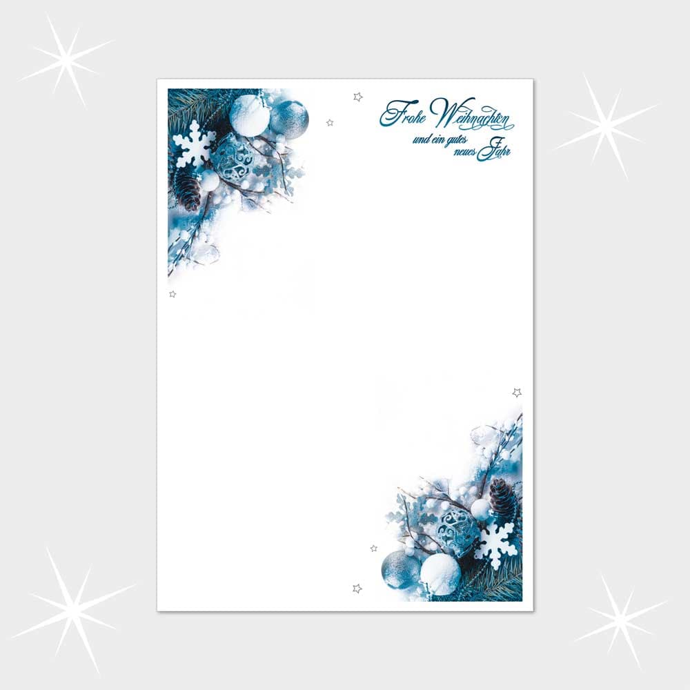 Weihnachtsbriefpapier DIN A4  21 x 29,7 cm