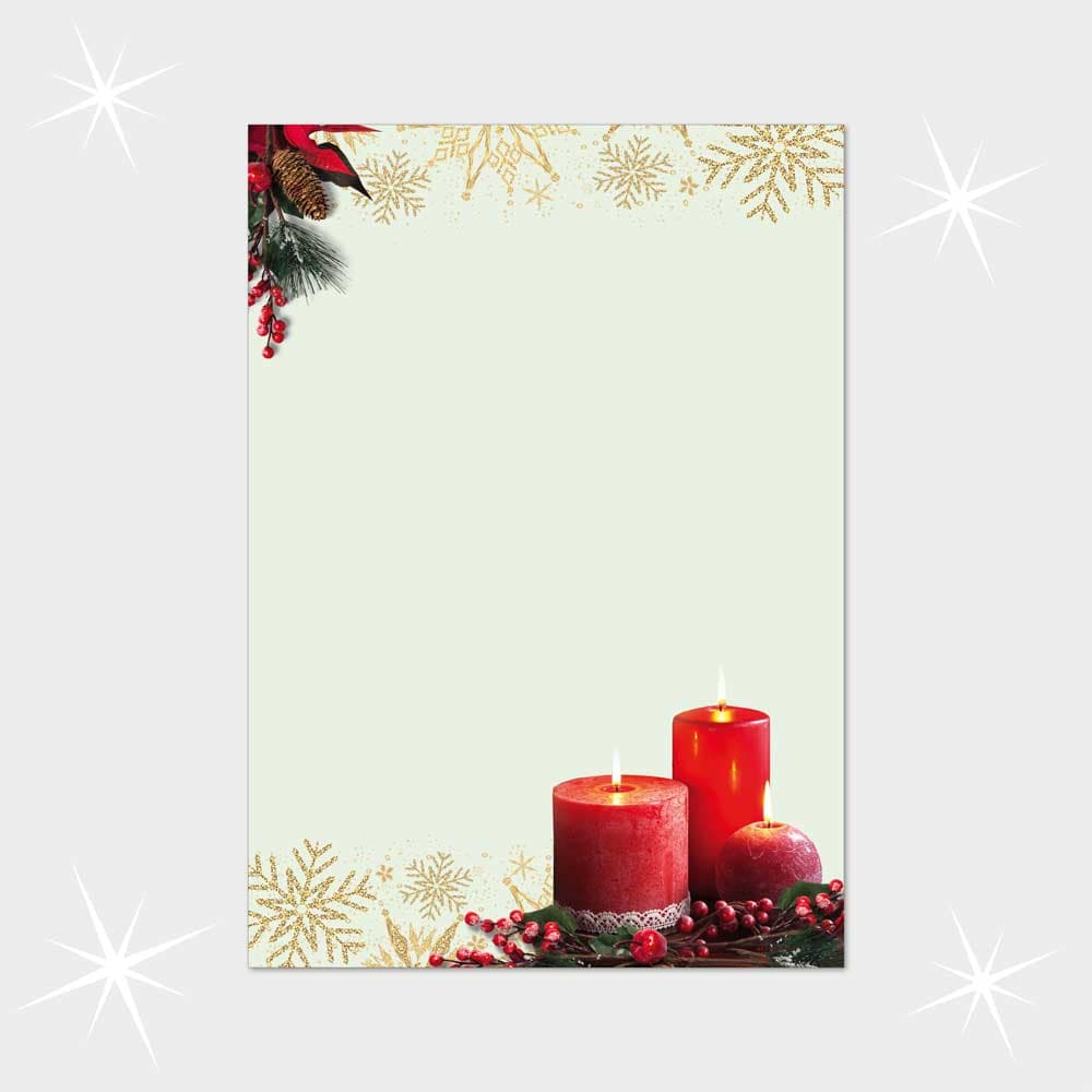Weihnachtsbriefpapier DIN A4  21 x 29,7 cm