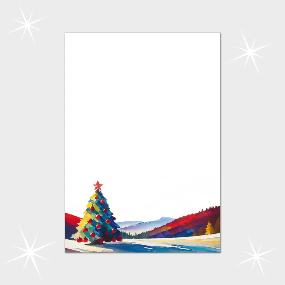 Weihnachtsbriefpapier DIN A4  21 x 29,7 cm