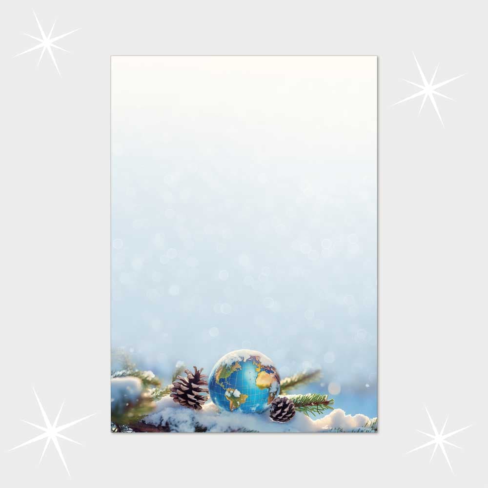 Weihnachtsbriefpapier DIN A4  21 x 29,7 cm