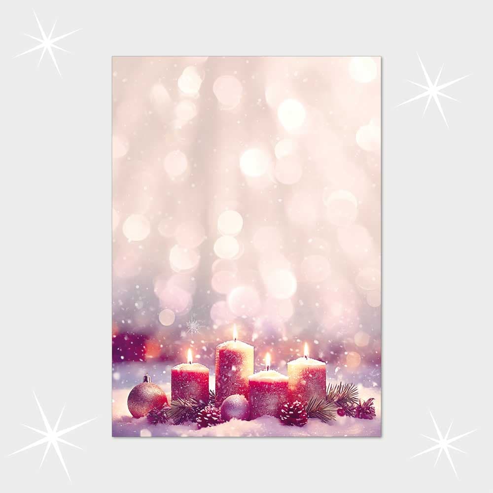 Weihnachtsbriefpapier DIN A4  21 x 29,7 cm