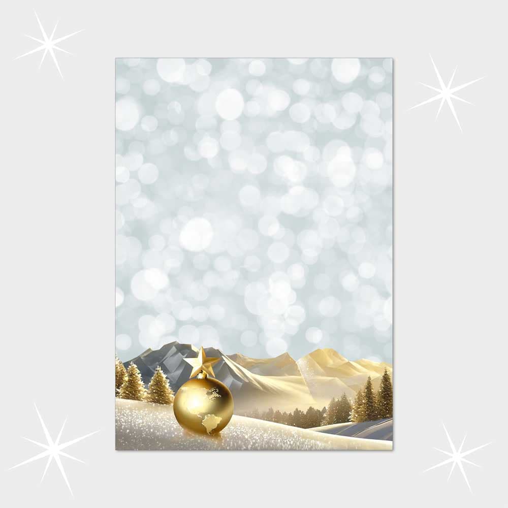 Weihnachtsbriefpapier DIN A4  21 x 29,7 cm