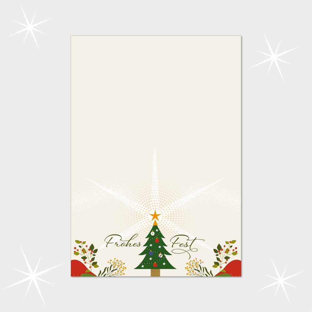 Weihnachtsbriefpapier DIN A4  21 x 29,7 cm