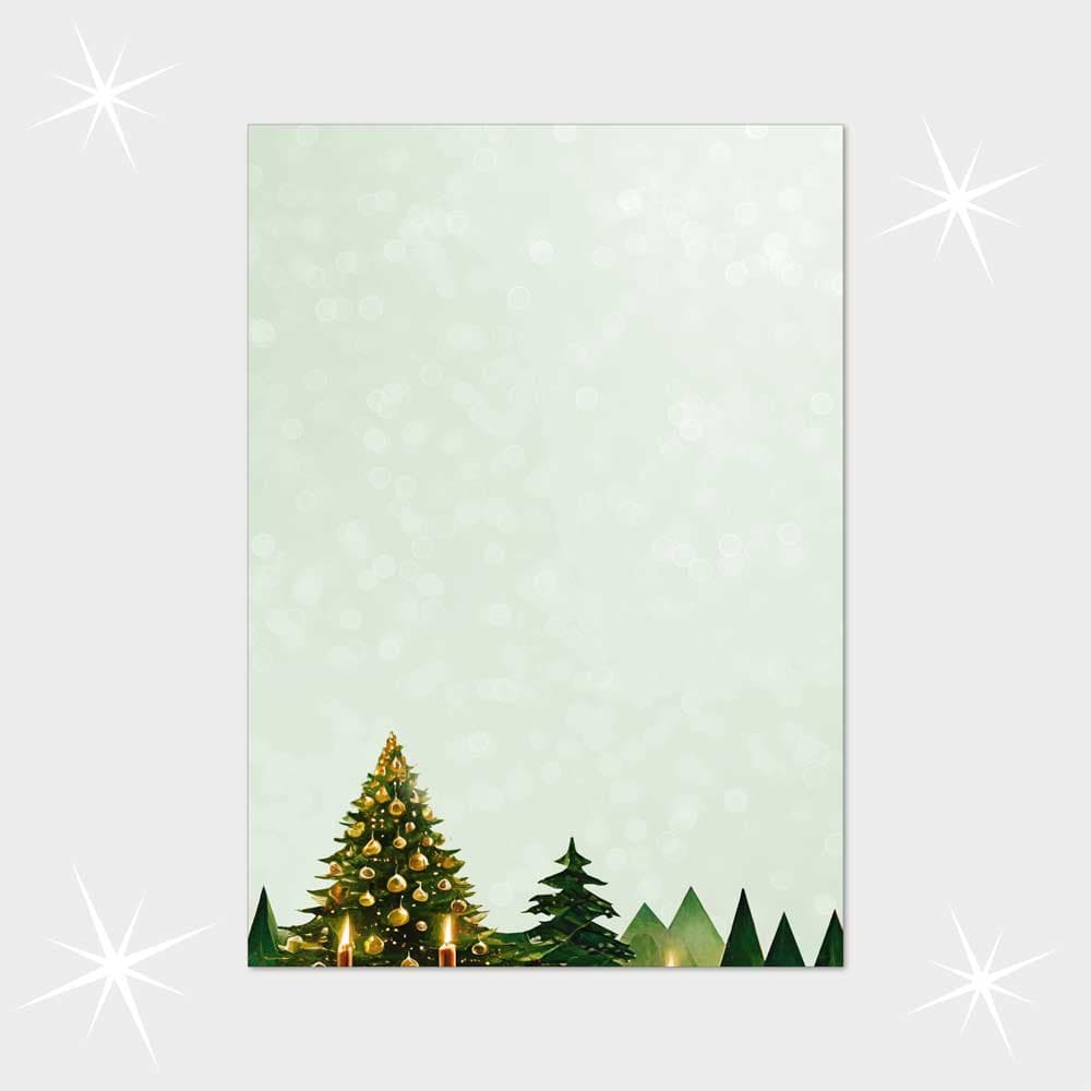 Weihnachtsbriefpapier DIN A4  21 x 29,7 cm