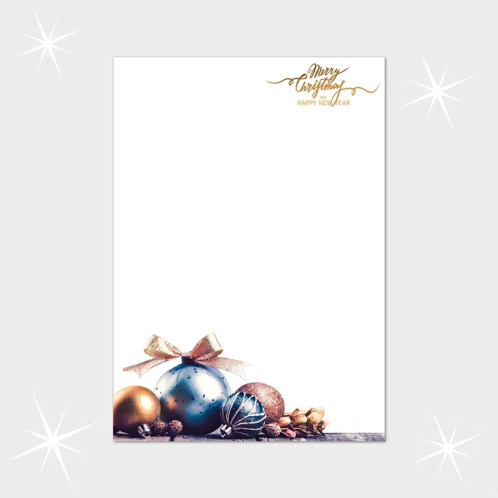 Weihnachtsbriefpapier DIN A4  21 x 29,7 cm