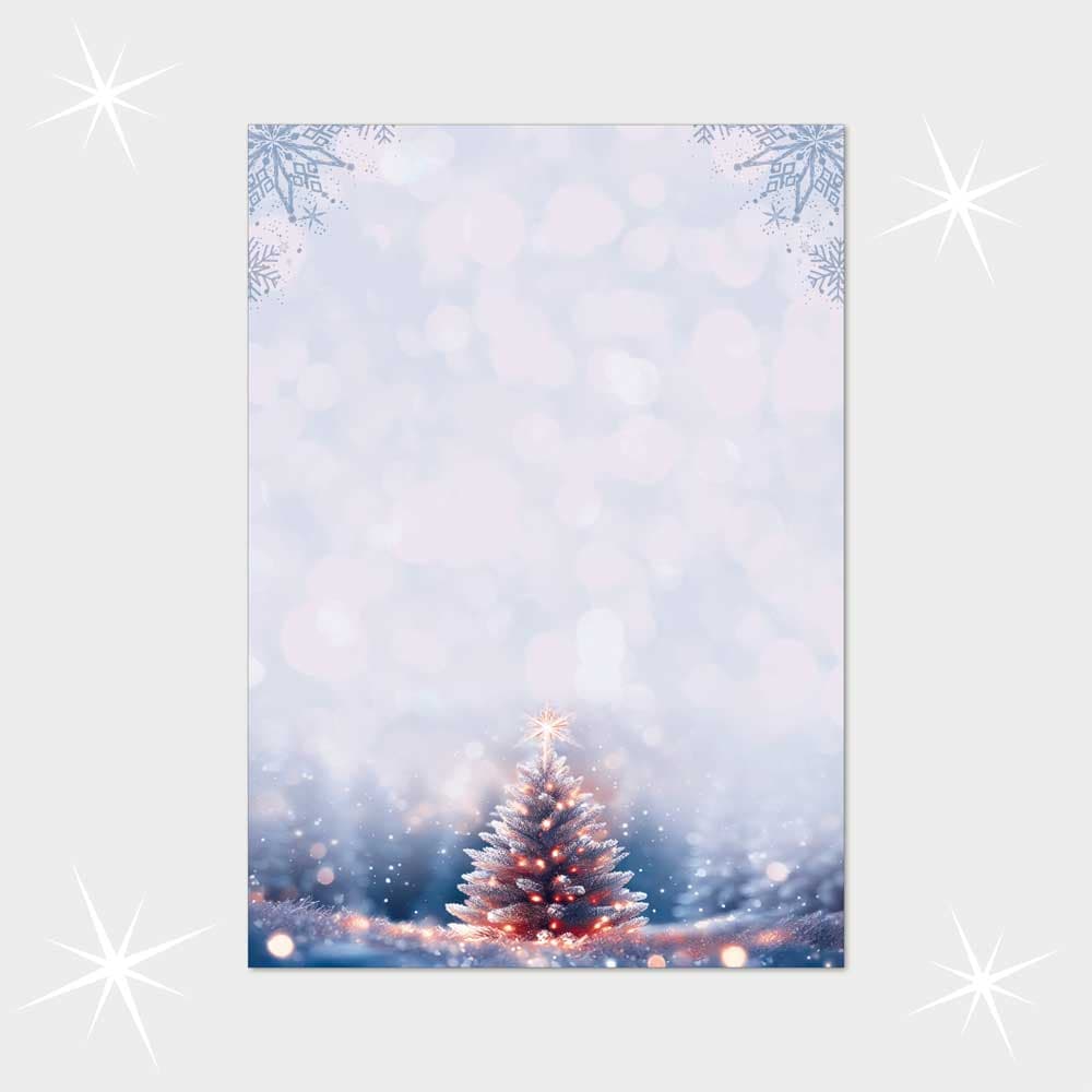 Weihnachtsbriefpapier DIN A4  21 x 29,7 cm