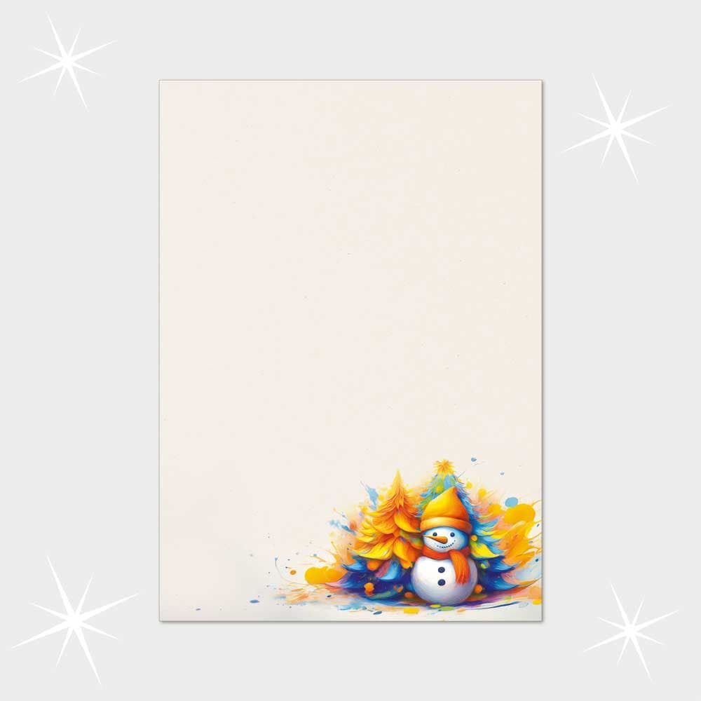 Weihnachtsbriefpapier DIN A4  21 x 29,7 cm