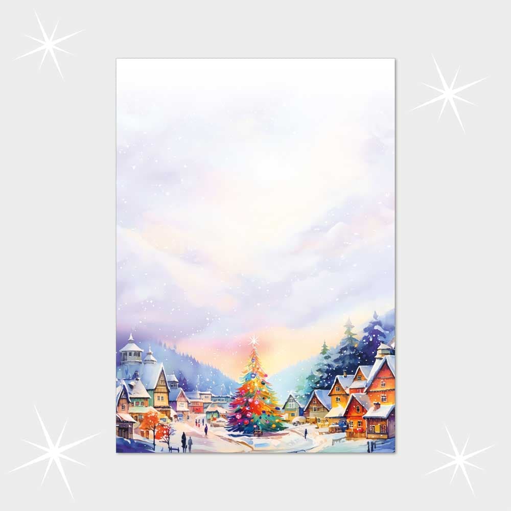 Weihnachtsbriefpapier DIN A4  21 x 29,7 cm