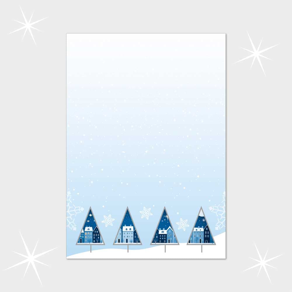 Weihnachtsbriefpapier DIN A4  21 x 29,7 cm