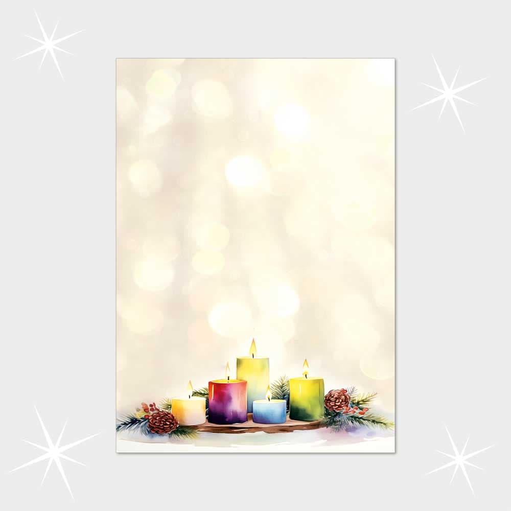 Weihnachtsbriefpapier DIN A4  21 x 29,7 cm