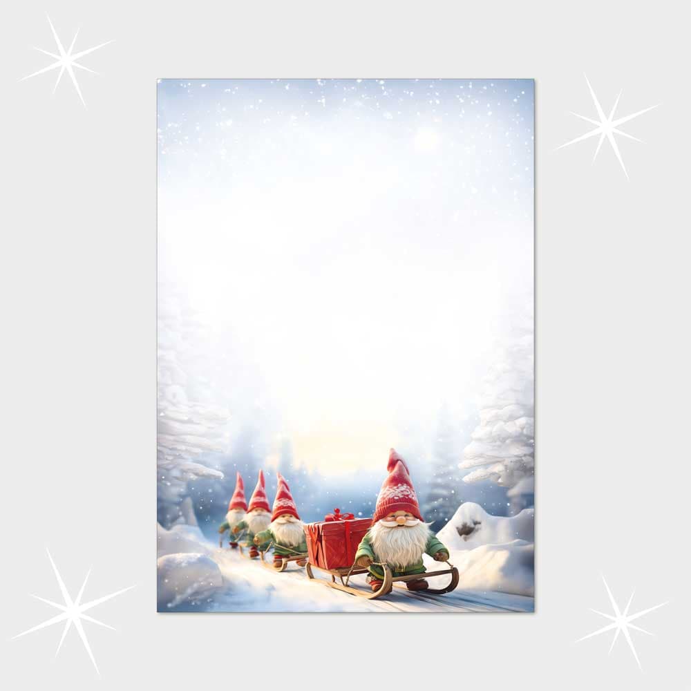 Weihnachtsbriefpapier DIN A4  21 x 29,7 cm
