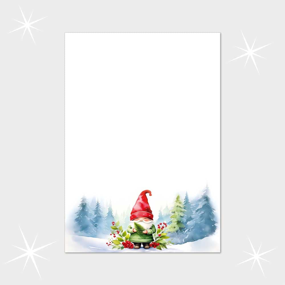 Weihnachtsbriefpapier DIN A4  21 x 29,7 cm