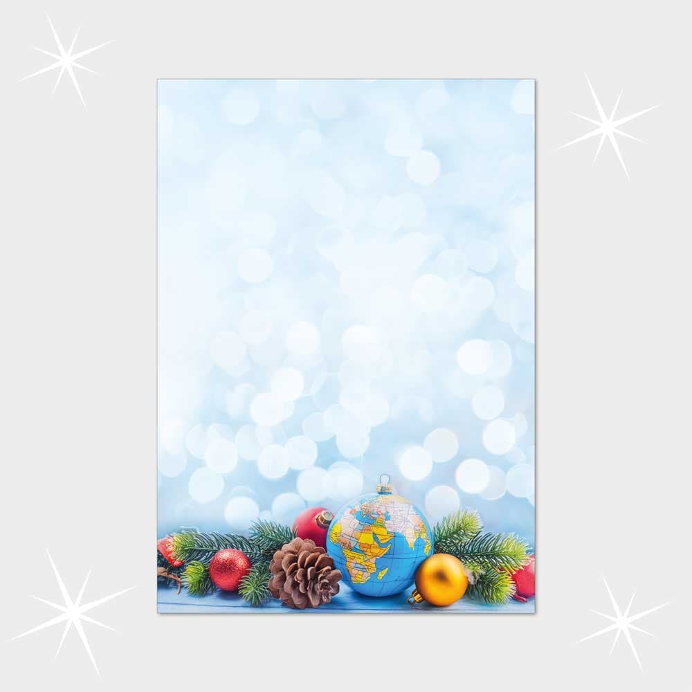 Weihnachtsbriefpapier DIN A4  21 x 29,7 cm