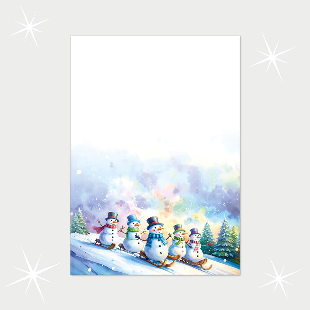 Weihnachtsbriefpapier DIN A4  21 x 29,7 cm