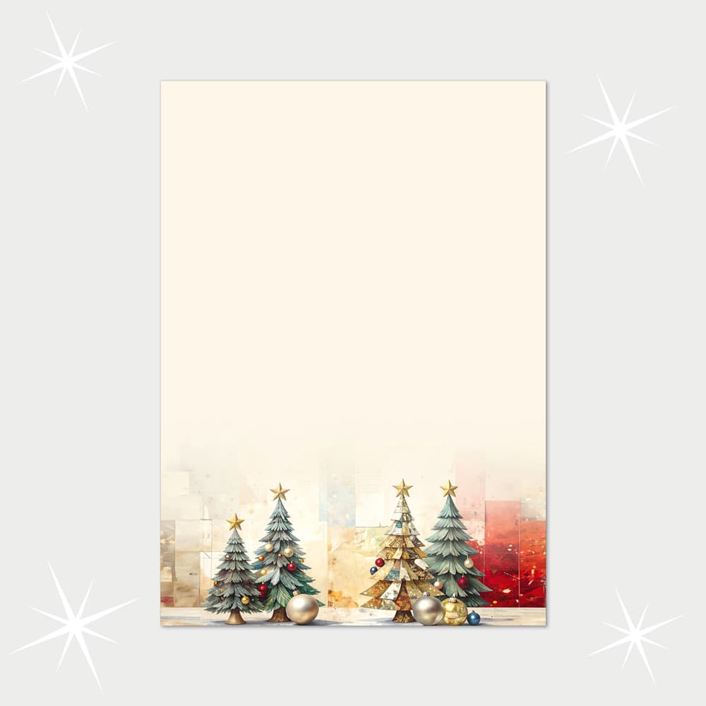 Weihnachtsbriefpapier DIN A4  21 x 29,7 cm