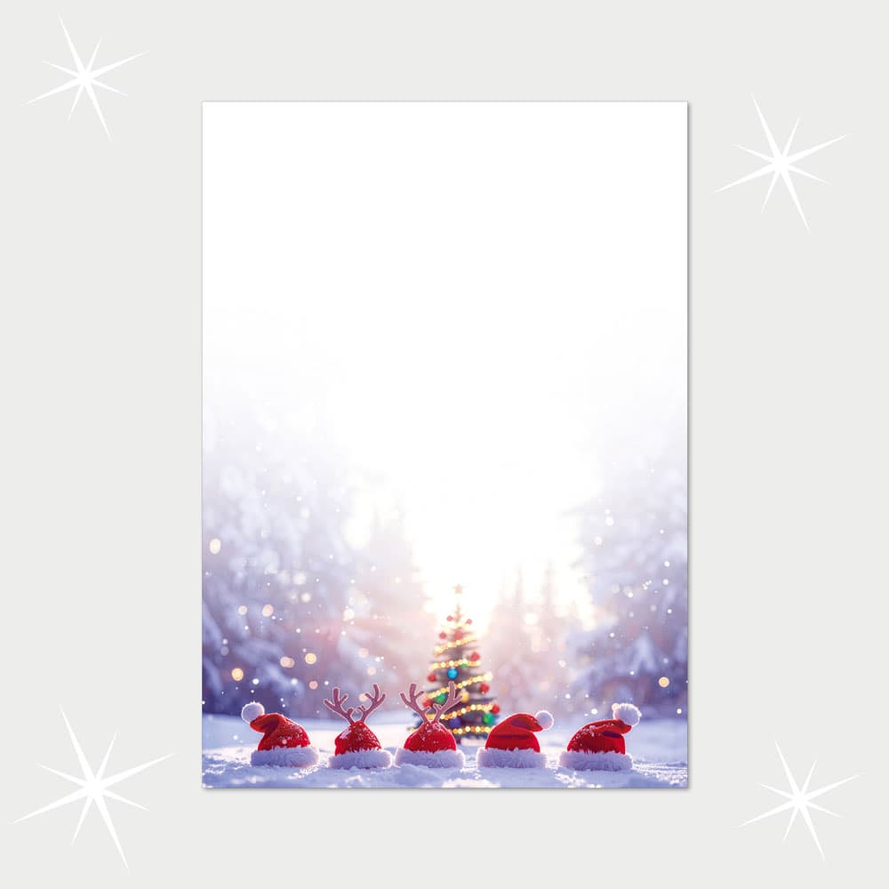 Weihnachtsbriefpapier DIN A4  21 x 29,7 cm