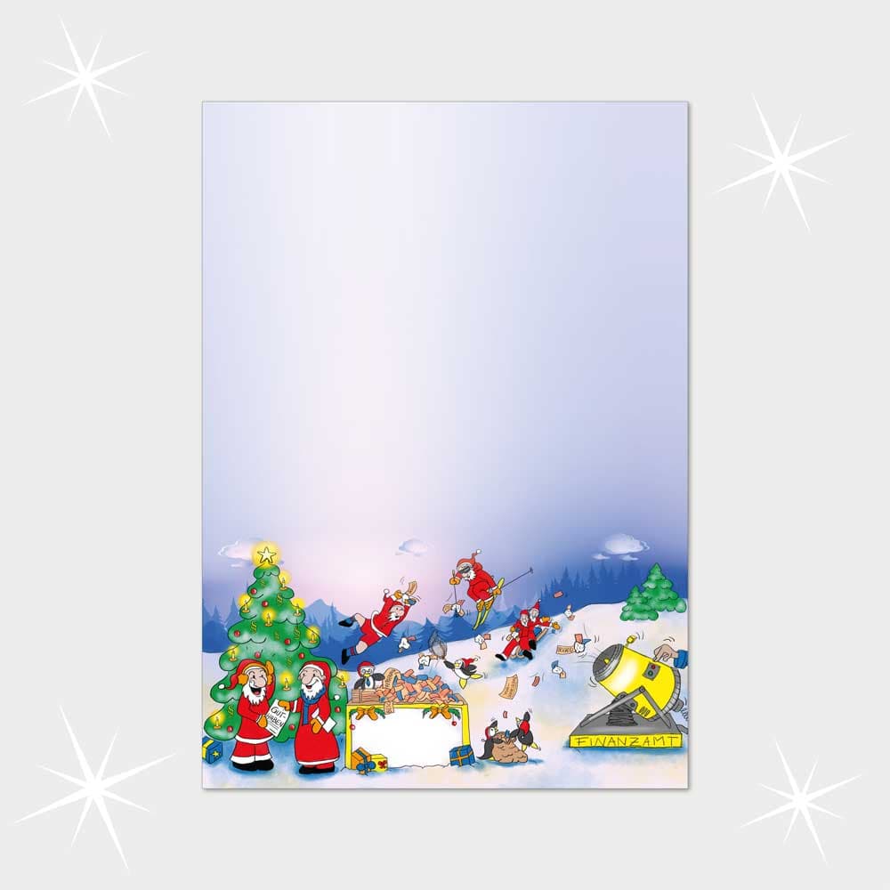 Weihnachtsbriefpapier DIN A4  21 x 29,7 cm
