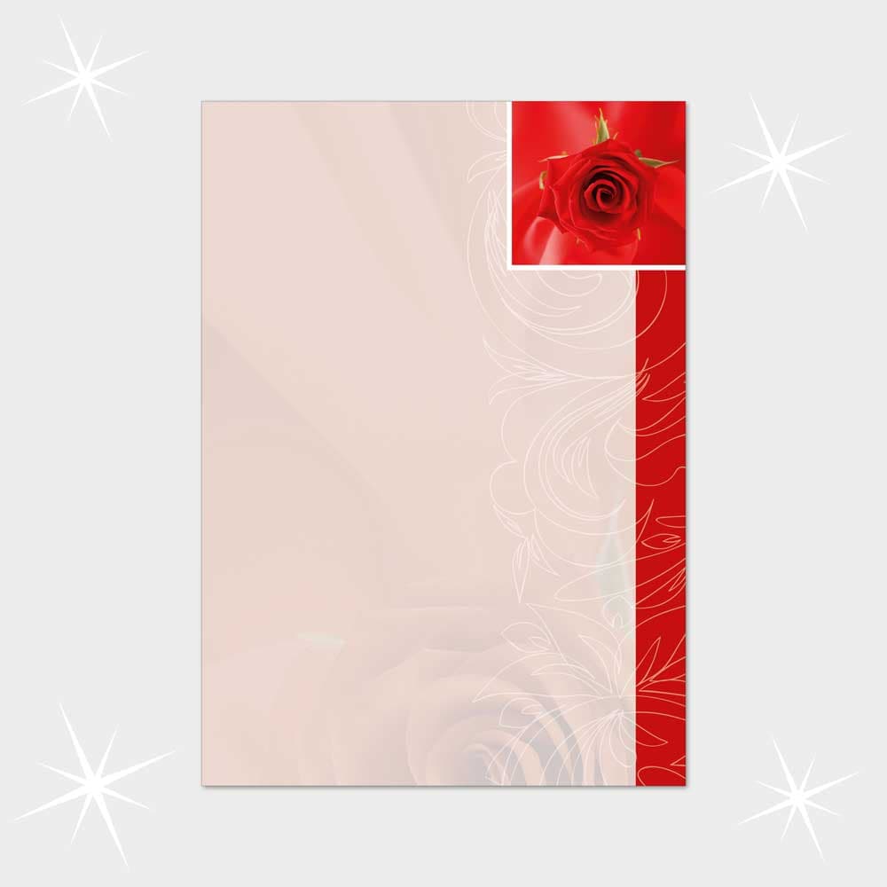 Glückwunschbriefpapier DIN A4  21 x 29,7 cm