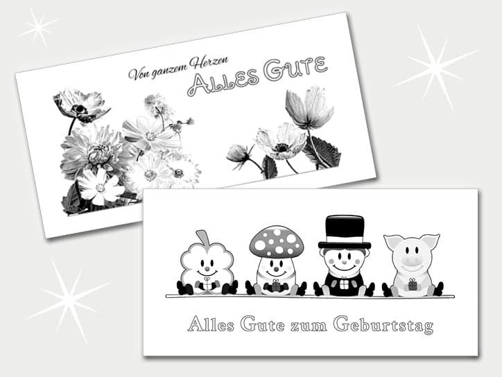 Ausmalkarten